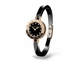 Bulgari - 102087  B.Zero1 Pink Gold Ceramic Black