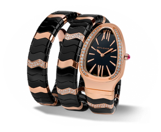 Bulgari - 102128  Serpenti Spiga Pink Gold Black