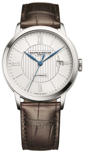 Baume & Mercier - 10214  Classima Automatic 40 Stainless Steel / Silver / Alligator