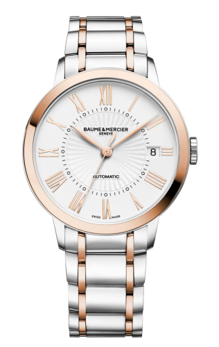 Baume & Mercier - 10223  Classima 36.5 Automatic Stainless Steel / Red Gold / White / Bracelet