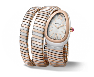 Bulgari - 102236  Serpenti Tubogas Two Tone Silver Double Tour