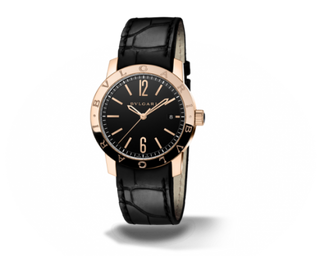 Bulgari - 102261  Bulgari Solotempo 39 Pink Gold Black