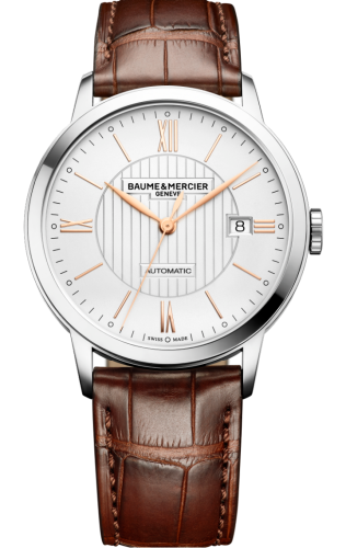 Baume & Mercier - 10263  Classima Automatic 40 Stainless Steel / Silver / Alligator