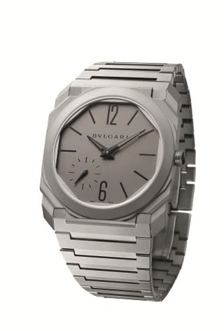 Bulgari - 102713  Octo Finissimo Automatic Titanium / Grey / Bracelet