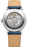 Baume & Mercier - 10272  Classima 40 Dual Time Stainless Steel / Silver / Alligator