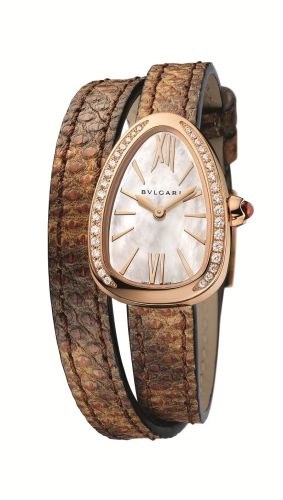 Bulgari - 102727  Serpenti Skin Pink Gold / Diamond / MOP