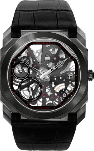 Bulgari - 102776  Octo Finissimo Skeleton DLC / Alligator / Dubai Edition