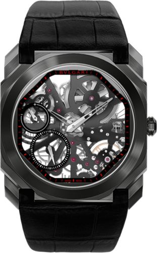 Bulgari - 102777  Octo Finissimo Skeleton DLC / Alligator