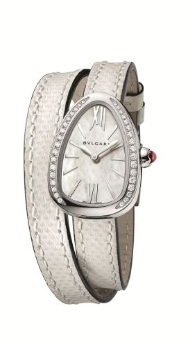 Bulgari - 102781  Serpenti Skin Stainless Steel / Diamond / MOP