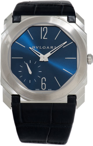 Bulgari - 102832  Octo Finissimo Platinum / Blue