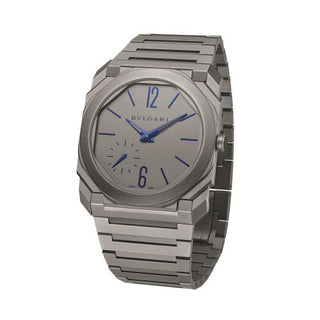 Bulgari - 102945  Octo Finissimo Automatic Titanium / Grey - Blue / Bracelet