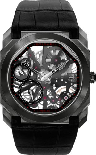 Bulgari - 102964  Octo Finissimo Skeleton DLC / Alligator