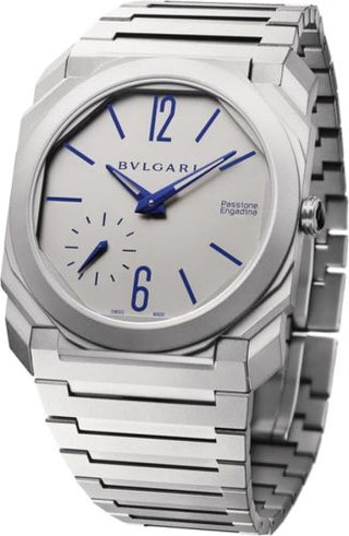 Bulgari - 103079  Octo Finissimo Automatic Titanium / Grey / Passione Engadina