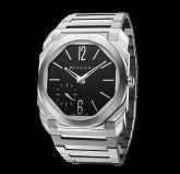 Bulgari - 103297  Octo Finissimo 100m Stainless Steel / Black / Bracelet