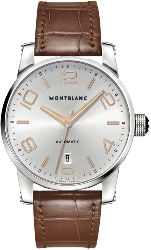 Montblanc - 105813  TimeWalker Date Automatic 4810 39 Silver / Red Gold Numerals 