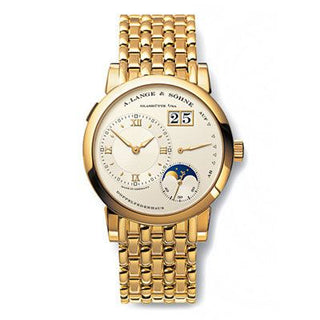 A. Lange & Söhne - 109.321  Lange 1 Moonphase Yellow Gold / Silver / Bracelet