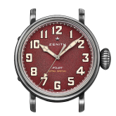 Zenith - 11.1940.679/94.C814  Pilot Type 20 Extra Special 40 Aged Stainless Steel / Burgundy