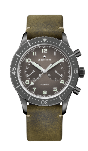 Zenith - 11.2240.405/21.C773  Cronometro Tipo CP-2 Flyback Aged Steel / Slate