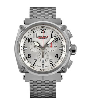 Formex - 1100.1.3040.100  Pilot Quartz Chronograph Silver / Bracelet