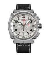 Formex Pilot Quartz Chronograph PVD / Black - White / Bracelet (1100.1.3040.213)