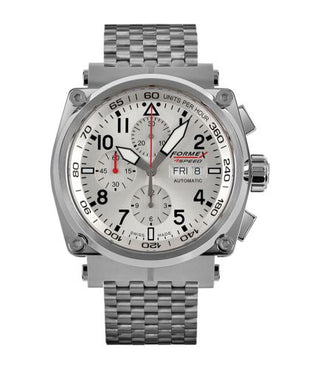 Formex - 1100.1.8040.100  Pilot Automatic Chronograph Silver / Bracelet