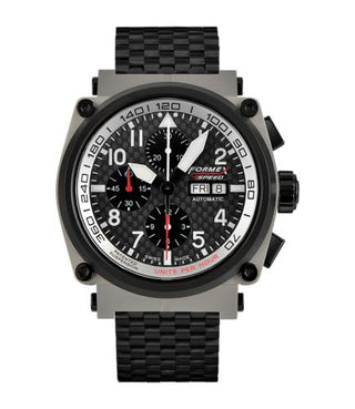 Formex - 1100.5.8129.110  Pilot Automatic Chronograph Sandblasted / Carbon Fibre / Bracelet