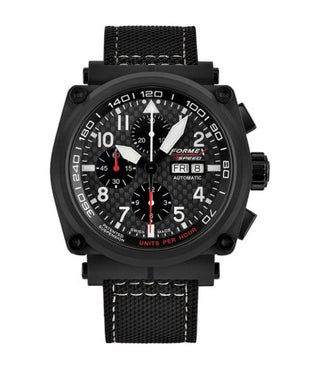 Formex - 1100.9.8199.213  Pilot Automatic Chronograph PVD / Carbon Fibre / Limited Edition / Calf