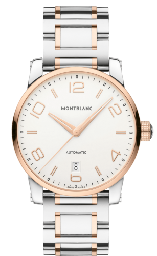 Montblanc - 110329  TimeWalker Date Automatic 39 Two Tone Red / White / Bracelet