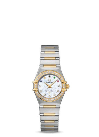 Omega - 111.25.23.60.55.001  Constellation Quartz 22.5 Stainless Steel / Yellow Gold / Diamond / Beijing Olympics 2008