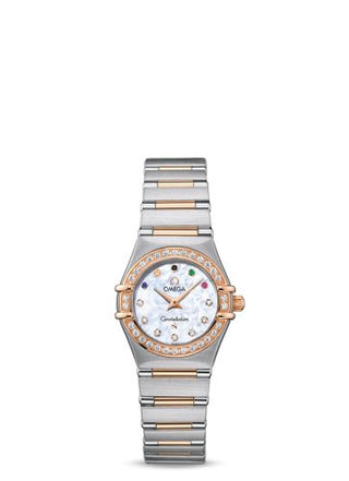 Omega - 111.25.23.60.55.002  Constellation Quartz 22.5 Stainless Steel / Red Gold / Diamond / Beijing Olympics 2008