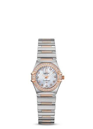 Omega - 111.25.23.60.55.003  Constellation Quartz 22.5 Stainless Steel / Red Gold / Diamond / MOP / 160 Years