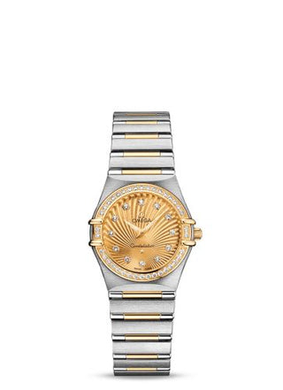 Omega - 111.25.26.60.58.001  Constellation Quartz 25.5 Stainless Steel / Yellow Gold / Champagne / 160 Years