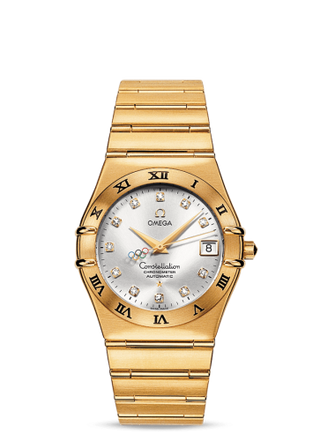 Omega - 111.50.36.10.52.001  Constellation Co-Axial 35.5 Yellow Gold / Silver / Olympic Beijing 2008