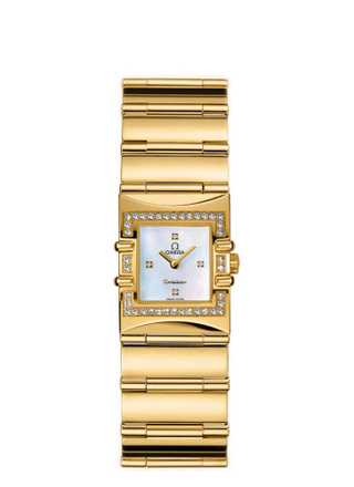 Omega - 1135.76.00  Constellation Quadra Quartz 19.3 Yellow Gold / Pink MOP / Bracelet