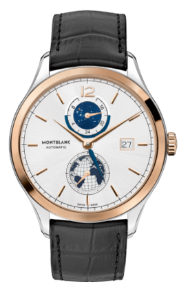 Montblanc - 113780  Heritage Chronométrie Dual Time Stainless Steel / Red Gold / Silver / Vasco Da Gama Limited Edition