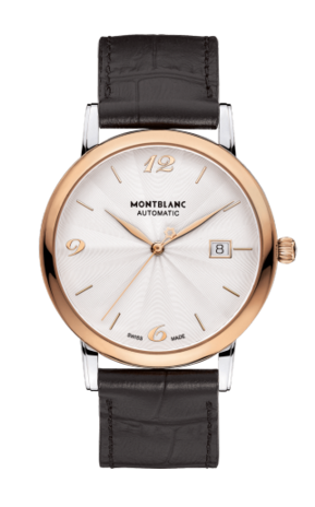 Montblanc - 113824  Classique Date Automatic 39mm Two Tone Guilloche