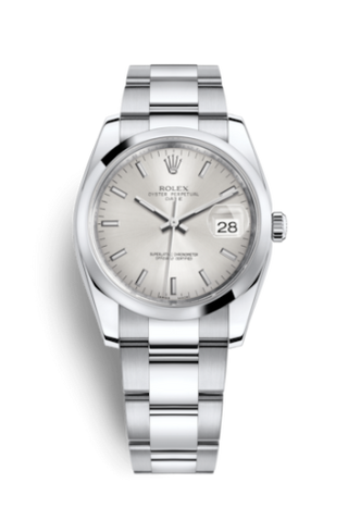 Rolex - 115200-0006  Oyster Perpetual Date 34 Stainless Steel Domed / Oyster / Silver