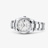 Rolex - 115200-0008  Oyster Perpetual Date 34 Stainless Steel Domed / Oyster / White