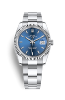 Rolex Oyster Perpetual Date 34 Stainless Steel Fluted / Oyster / White Arabic (115234-0004)