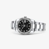 Rolex - 115234-0011  Oyster Perpetual Date 34 Stainless Steel Fluted / Oyster / Black Arabic