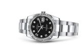 Rolex - 115234-0011  Oyster Perpetual Date 34 Stainless Steel Fluted / Oyster / Black Arabic