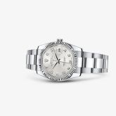 Rolex - 115234-0012  Oyster Perpetual Date 34 Stainless Steel Fluted / Oyster / Silver Arabic