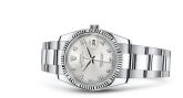 Rolex - 115234-0012  Oyster Perpetual Date 34 Stainless Steel Fluted / Oyster / Silver Arabic