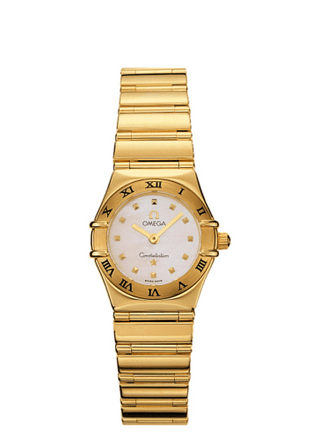 Omega - 1161.71.00  Constellation Quartz 22.5 My Choice Yellow Gold / White