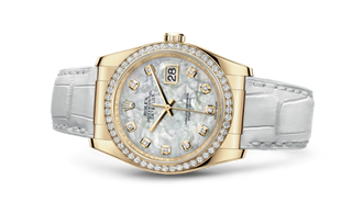 Rolex - 116188-0091  Datejust 36 Yellow Gold Diamond Strap Mother of Peaerl