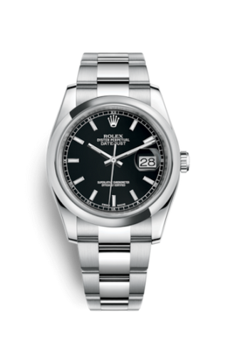 Rolex - 116200-0059  Datejust 36 Stainless Steel Domed / Oyster / Black