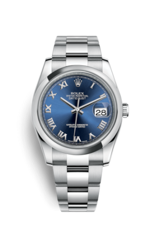 Rolex - 116200-0060  Datejust 36 Stainless Steel Domed / Oyster / Blue Roman