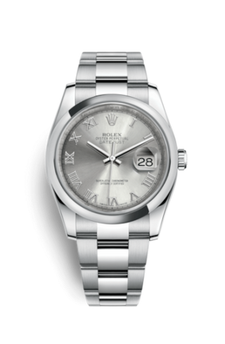 Rolex - 116200-0062  Datejust 36 Stainless Steel Domed / Oyster / Rhodium Roman