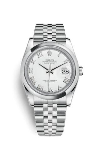 Rolex - 116200-0070  Datejust 36 Stainless Steel  Domed / Jubilee / White Roman