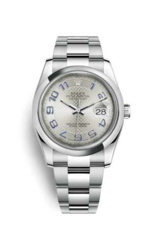 Rolex - 116200-0074  Datejust 36 Stainless Steel Domed / Oyster / Silver Arabic